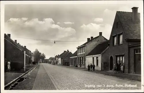 Ak Putte Woensdrecht Nordbrabant, Dorfpartie