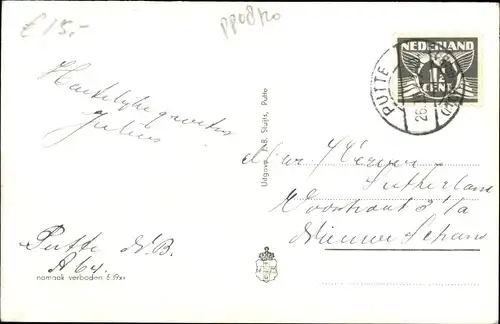 Ak Putte Woensdrecht Nordbrabant, Dorfpartie