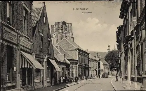 Ak Oosterhout Nordbrabant Niederlande, Kerkstraat