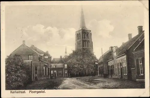Ak Moergestel Nordbrabant Niederlande, Kerkstraat