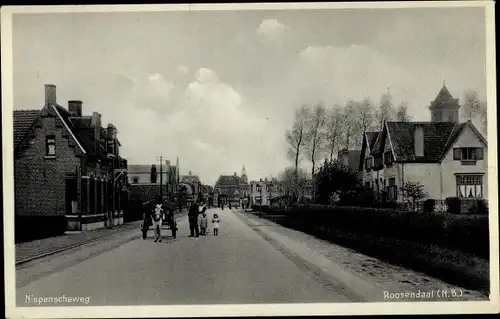 Ak Roosendaal Nordbrabant Niederlande, Nispenscheweg