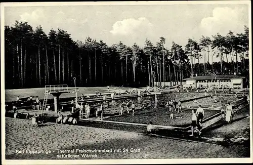 Ak Bad Lippspringe in Westfalen, Thermal Freischwimmbad