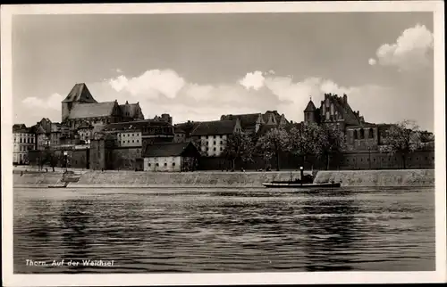 Ak Toruń Thorn Westpreußen, Auf der Weichsel