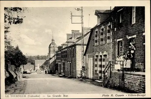 Ak Le Tourneur Calvados, La Grande Rue