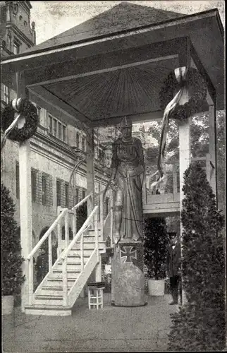 Ak Leipzig, Leipziger Wehrmann in Eisen, Einweihungsfeier 1915