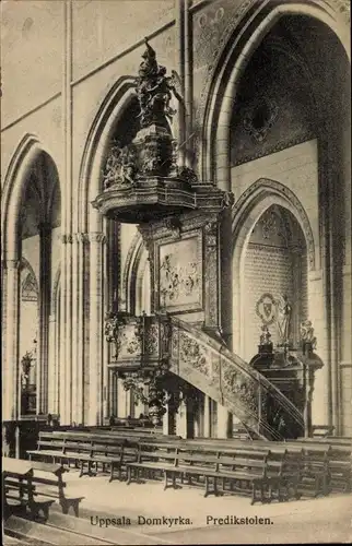Ak Uppsala Schweden, Domkyrka, Predikstolen