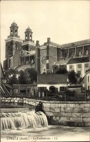 Ak Upsala Uppsala Schweden, La Cathedrale