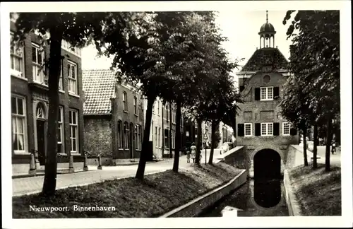 Ak Nieuport Nieuwpoort Molenlanden Südholland, Binnenhaven