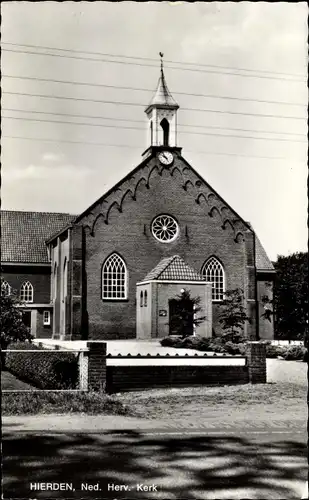 Ak Hierden Gelderland, Ned. Herv. Kerk