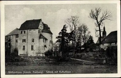 Ak Weißenborn im Erzgebirge, Schloss, Kulturhaus