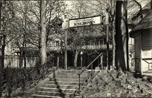 Ak Löbau in Sachsen, Löbauer Berg, HO Gaststätte Berghotel Honigbrunnen