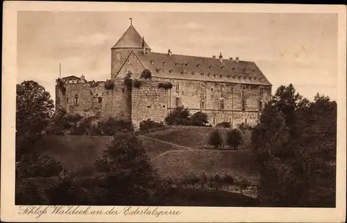 Ak Waldeck am Edersee Hessen, Schloss Waldeck