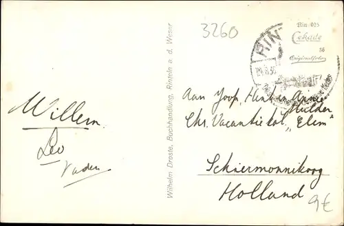 Ak Rinteln an der Weser, Markt, Weserbrücke, Arensburg, Schaumburg