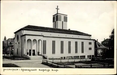 Ak Freudenstadt im Schwarzwald, katholische Kirche