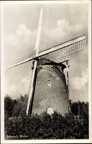Ak Schoorl Nordholland Niederlande, Molen, Windmühle