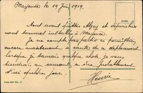 Ak Mainz am Rhein, Straßenbrücke, Kutsche