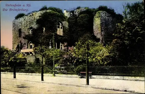 Ak Rüdesheim am Rhein, Die Brömferburg