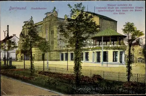 Ak Dortmund im Ruhrgebiet, Stadttheater