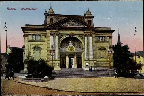 Ak Essen im Ruhrgebiet, Stadttheater, Außenansicht