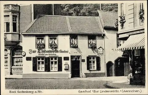 Ak Bad Godesberg Bonn am Rhein, Gasthof Zur Lindenwirtin