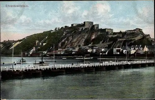 Ak Ehrenbreitstein Koblenz am Rhein, Brücke