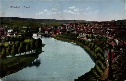 Ak Werden Essen an der Ruhr, Blick über die Stadt, Panorama