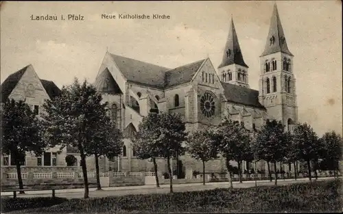 Ak Landau in der Pfalz, Neue Katholische Kirche