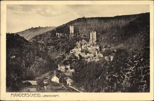 Ak Manderscheid in der Eifel, Landschaft, Panorama