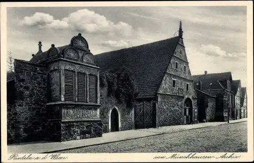 Ak Rinteln an der Weser, Von Münchhausen Archiv