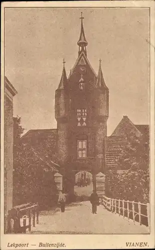 Ak Vianen Utrecht Niederlande, Lekpoort, Buitenzijde