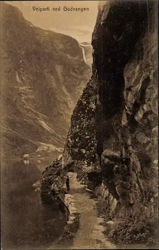 Ak Gudvangen Norwegen, Bergstraße