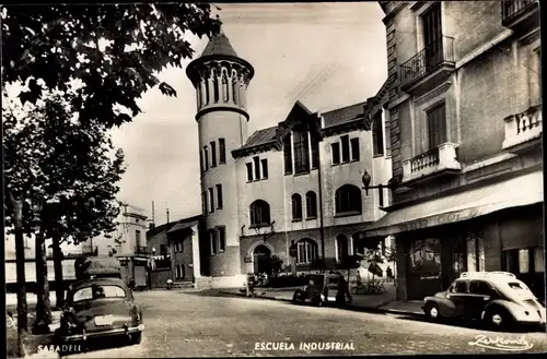 Ak Sabadell Barcelona Katalonien Spanien, Escuela Industrial