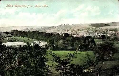 Ak High Wycombe Buckinghamshire England, From Keep Hill