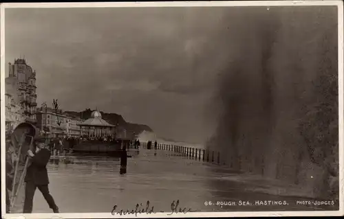 Ak Hastings South East England, Rough Sea