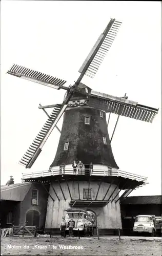 Ak Westbroek Utrecht Niederlande, Molen de Kraay