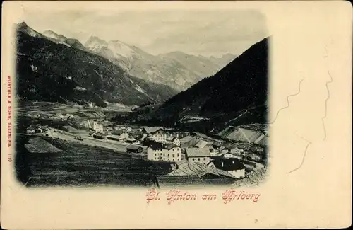 Ak Sankt Anton am Arlberg Tirol Österreich, Panorama