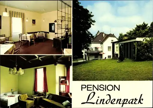 Ak Hinterbrühl in Niederösterreich, Pension Lindenpark, im Herzen des Wienerwaldes