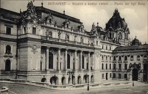 Ak Budapest Ungarn, Partie der königlichen Burg