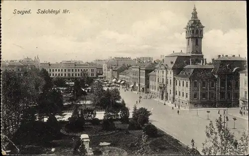 Ak Szeged Segedin Ungarn, Széchenyi tér