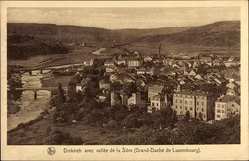 Ak Diekirch Luxemburg, Vallee de la Sure