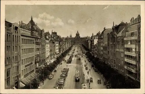 Ak Praha Prag Tschechien, Václavské náměstí, Wenzelsplatz