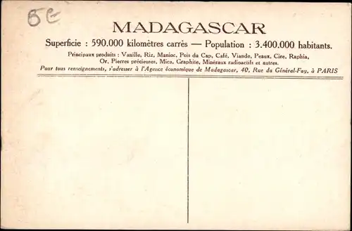 Ak Madagaskar, Attelage de Zebus, Rinderfuhrwerk