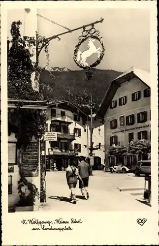 Ak St Wolfgang Oberösterreich, Weißes Rössl, Gasthöfe