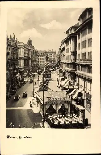 Ak Wien 1 Innere Stadt, Graben, Konzert Grabenkaffee