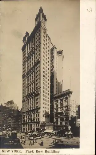 Ak New York City USA, Park Row Building