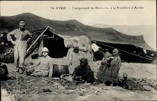 Ak Syrien, Campement de Bedouins a la Frontiere d'Arabie