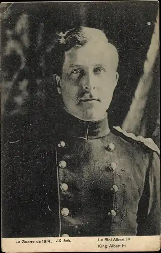Ak Le Roi Albert 1er, König von Belgien