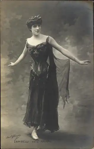Ak Opernsängerin Zambelli, Portrait, Ariane