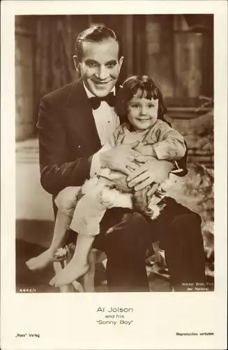 Ak Schauspieler und Sänger Al Jolson, Portrait, Sonny Boy