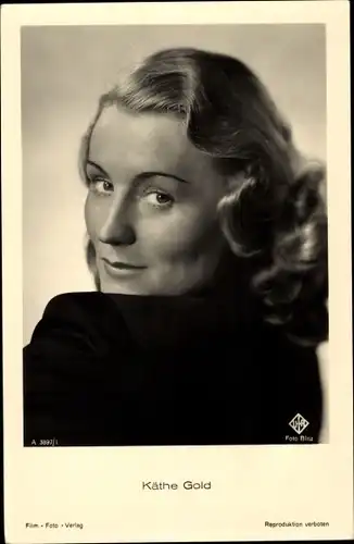 Ak Schauspielerin Käthe Gold, Portrait